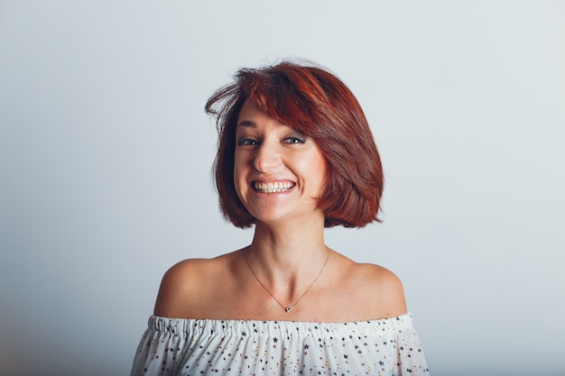 Beautiful woman in the studio