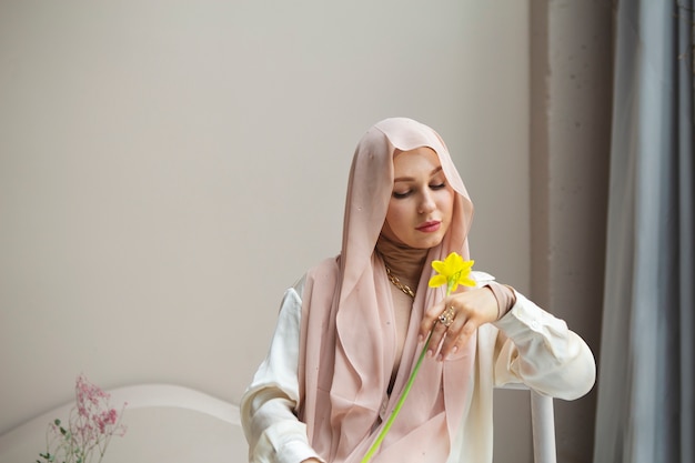 Beautiful woman wearing  hijab