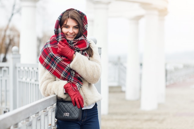 beautiful women woman winter young