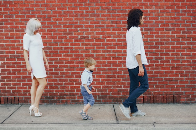 beautiful young family