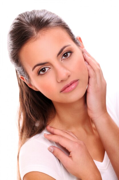 Beautiful young woman portrait