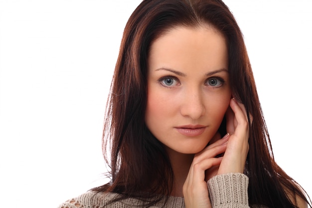 Beautiful young woman portrait