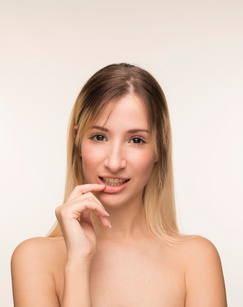 Beautiful young woman portrait