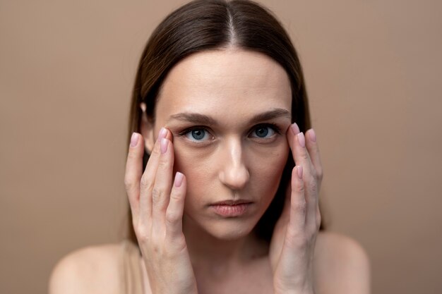 Beautiful young woman portrait