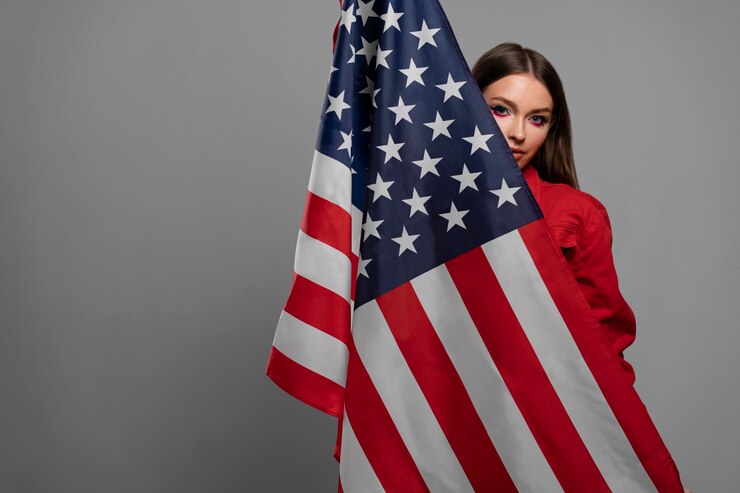 Free Photo beautiful young woman wearing professional makeup