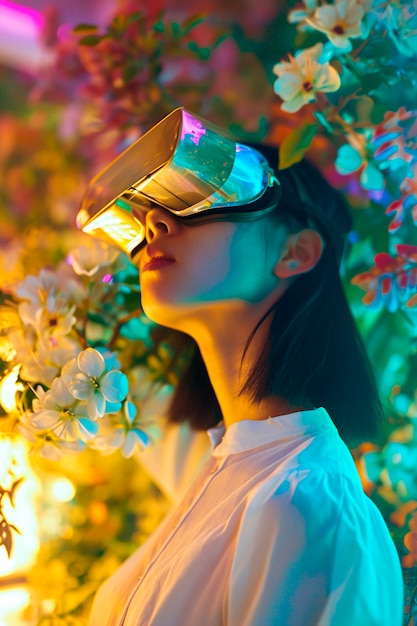 Free photo the beauty of digital art through immersive experiences