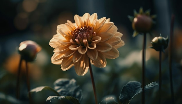 Beauty in nature Close up of daisy petal generated by AI