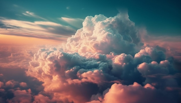 Красота в небе природы - абстрактное драматическое представление, созданное искусственным интеллектом
