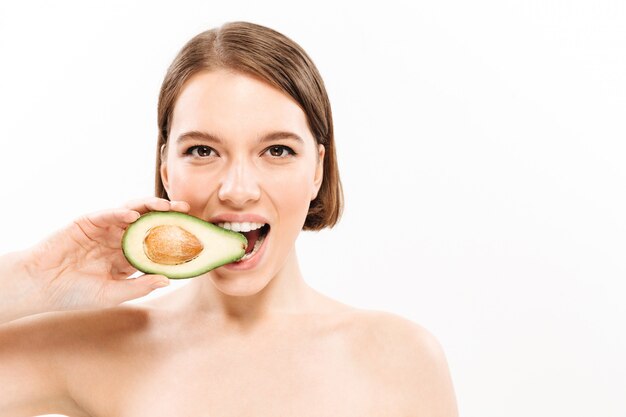 Beauty portrait of a cheerful woman