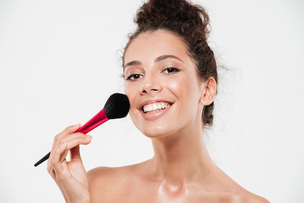 Beauty portrait of a happy smiling woman