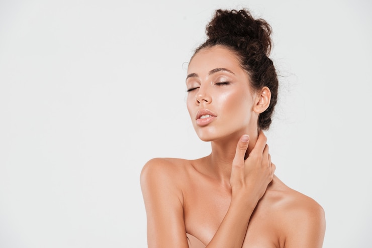 Free Photo beauty portrait of a young beautiful woman
