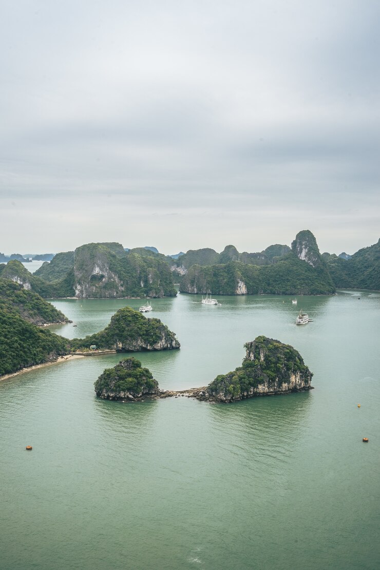 Free Photo the beauty of unesco heritage site ha long bay
