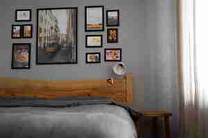 Free photo bed arrangements still life