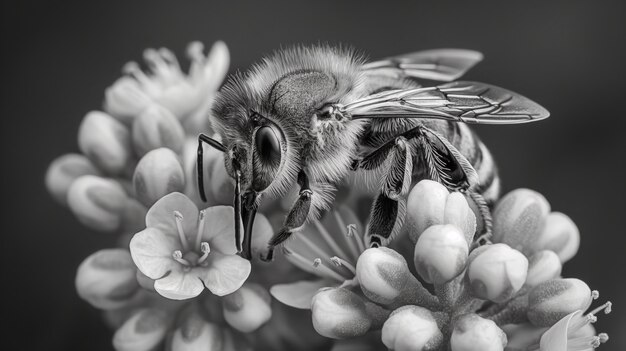 Bee farm close up