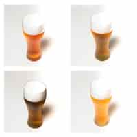 Free photo beer glasses