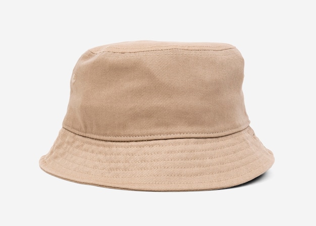 Beige bucket hat unisex accessory