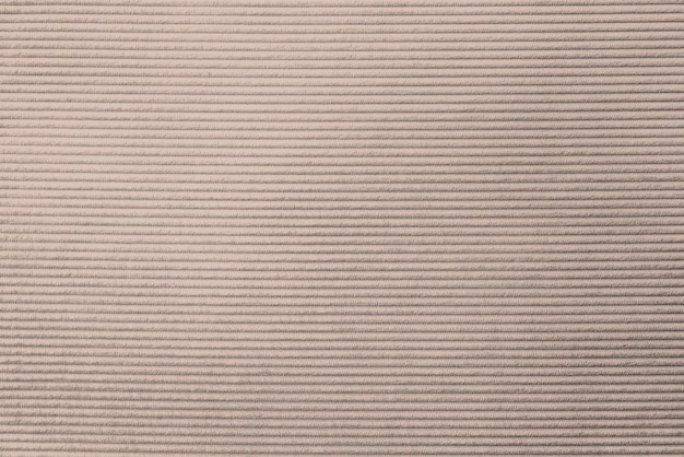 Beige corduroy fabric textured background