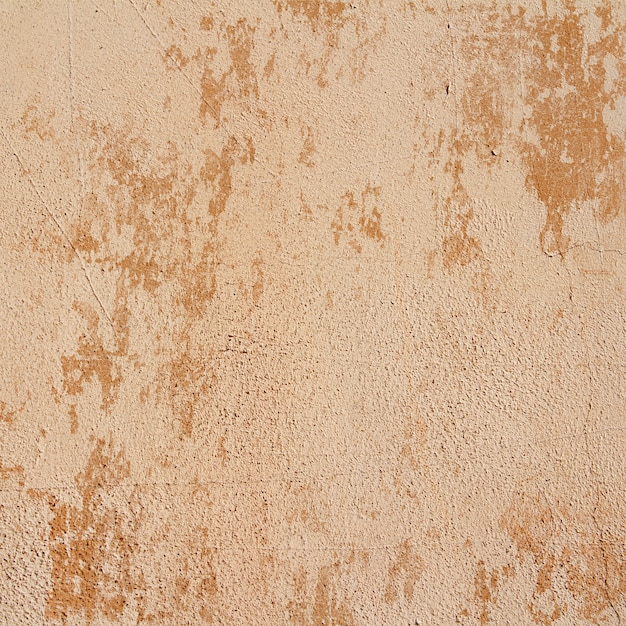 필 링 페인트와 베이지 색 석고 벽