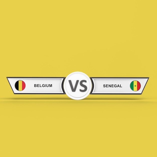 Free photo belgium vs senegal match