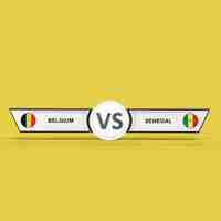 Free photo belgium vs senegal match