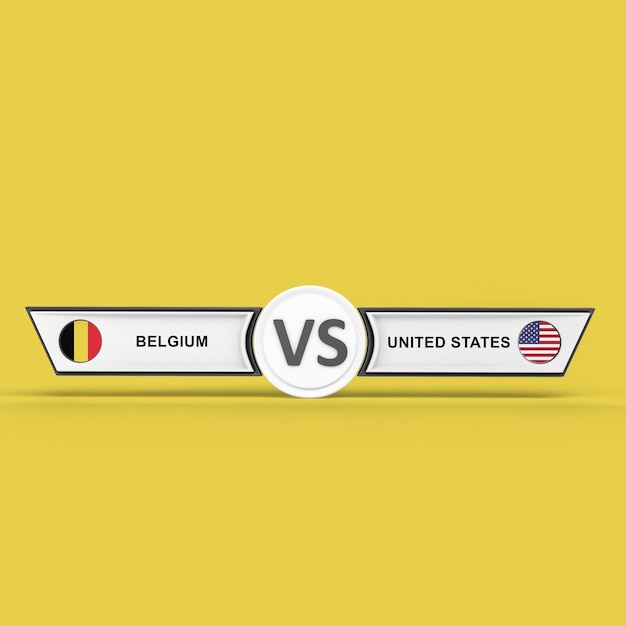 Free photo belgium vs united states match