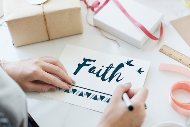 Вера, вера, надежда, концепция любви