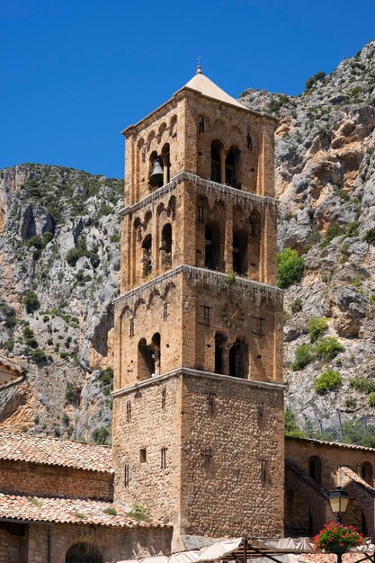 Bell tower of MoustiersSainteMarie