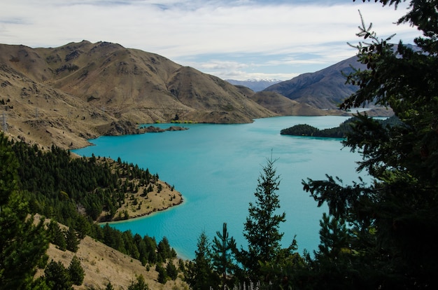 Foto gratuita pista della penisola di benmore in nuova zelanda