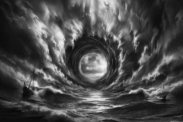 Free photo bermuda triangle mystery event