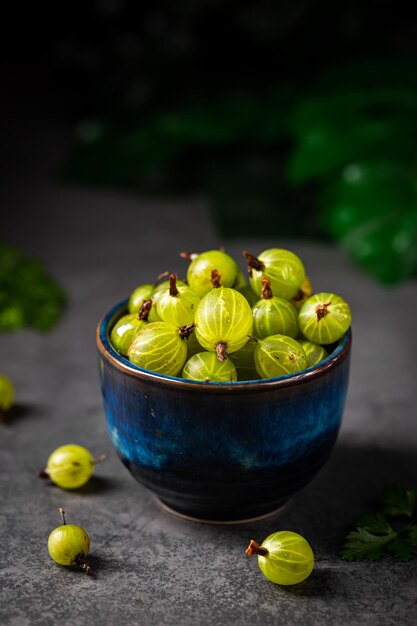 Berries of green gooseberry