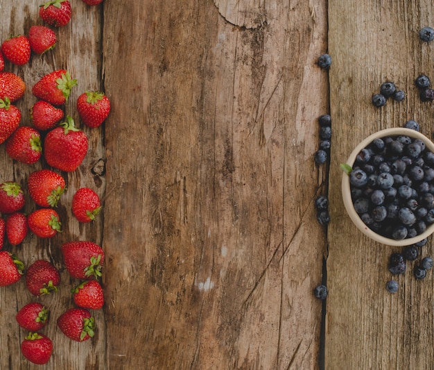 Berries on the table