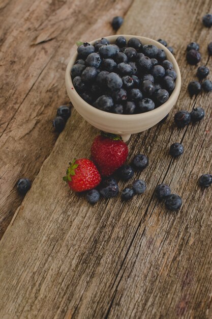 Berries on the table