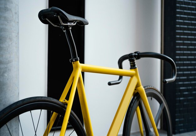 Bicycle outdoors in street