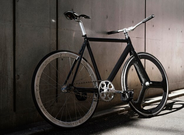 Bicycle outdoors in street