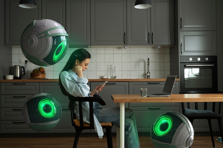 Free Photo big brother surveillance concept composition