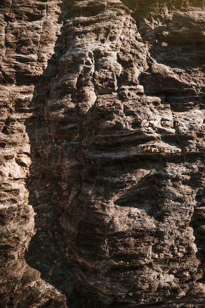 Big grey stones of cliff