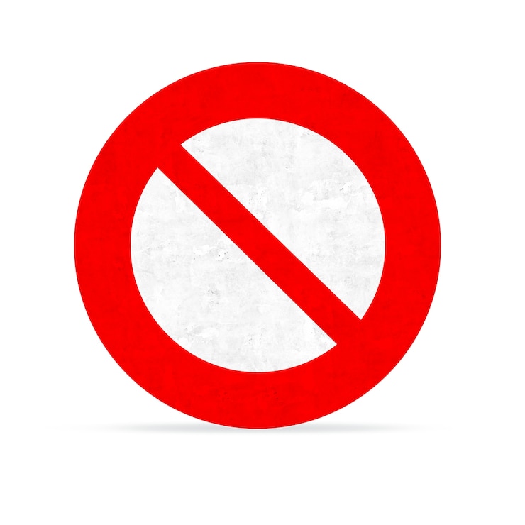 Free Photo "big ""no waiting"" sign"