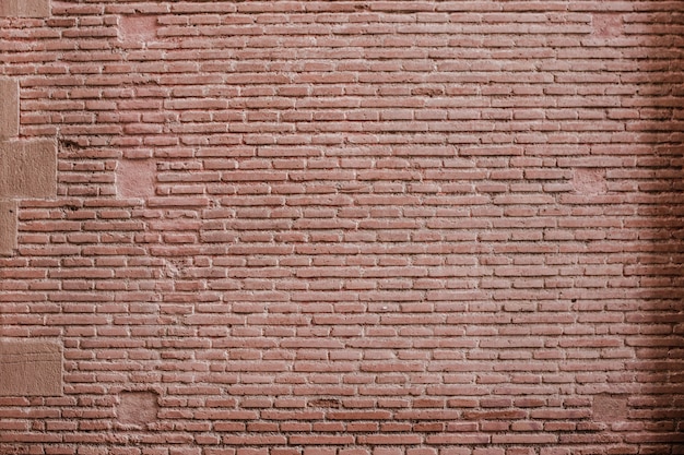 Free photo big red brick wall