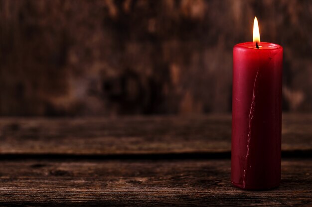 Big red candle