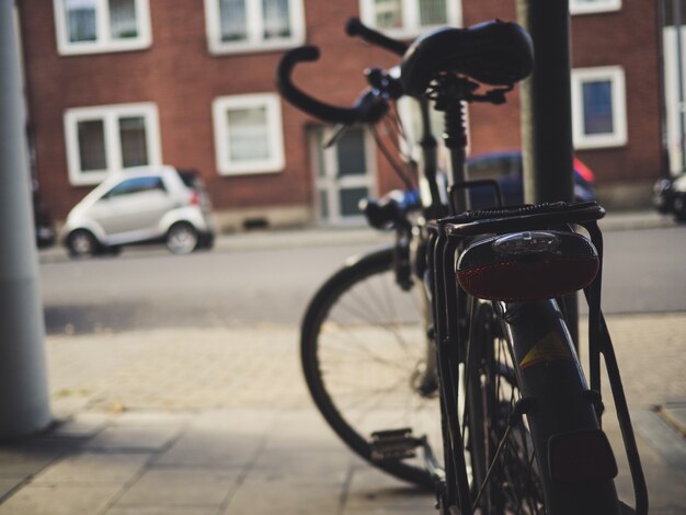 Bike parked on the street