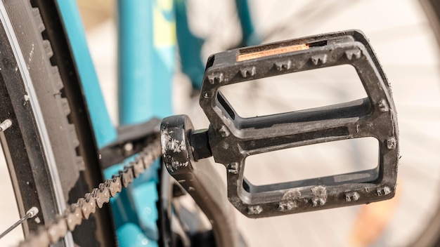 Bike pedal close-up