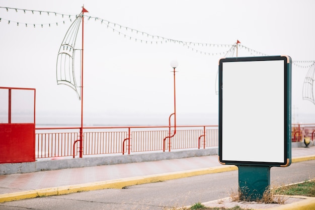 Billboard on road