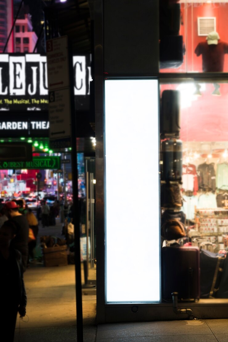 Free Photo billboard template in urban environment