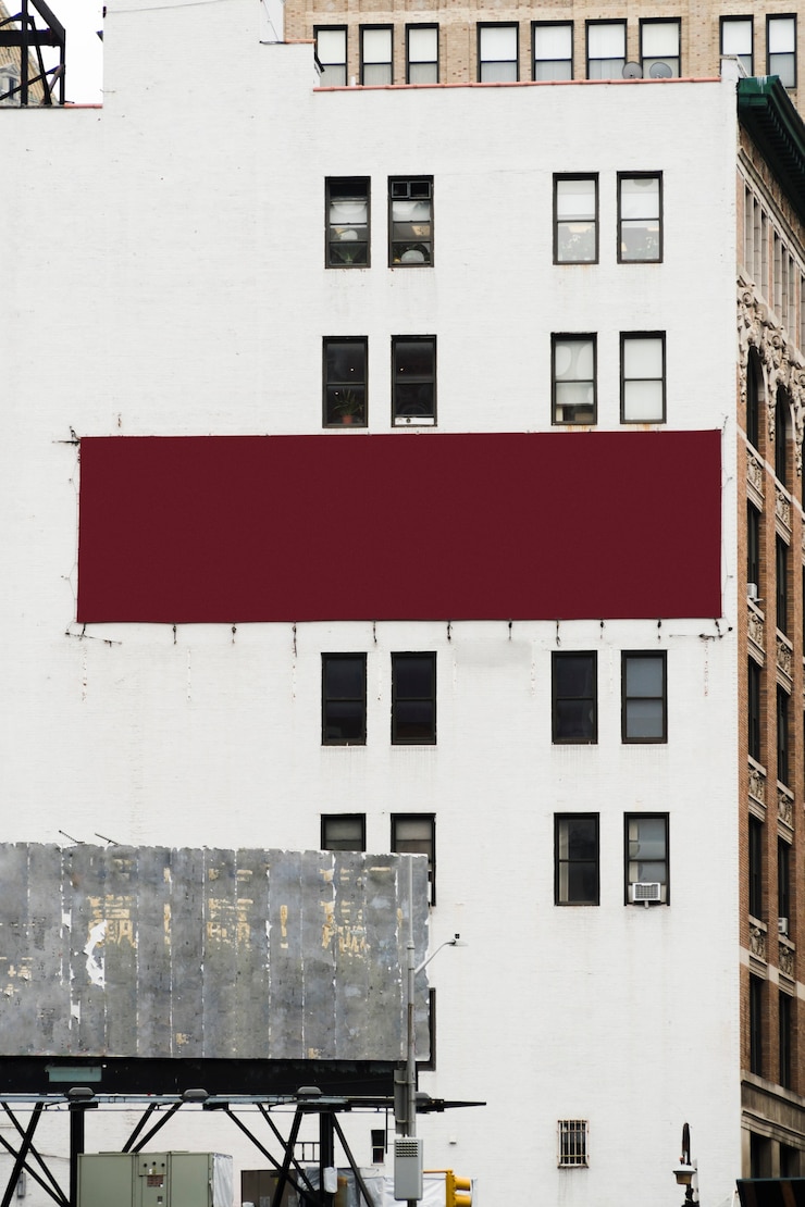 Free Photo billboard template in urban environment