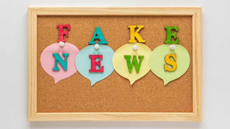 मुफ़्त फोटो billboard with fake news
