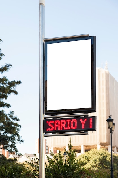 Billboard with information board