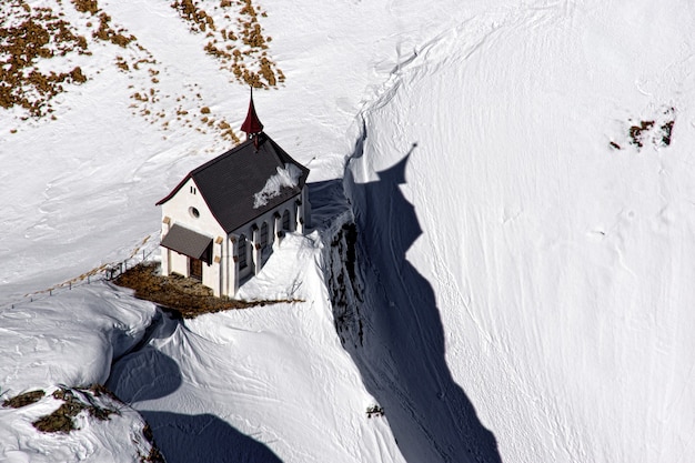 Bird's-eye view of house on the hill