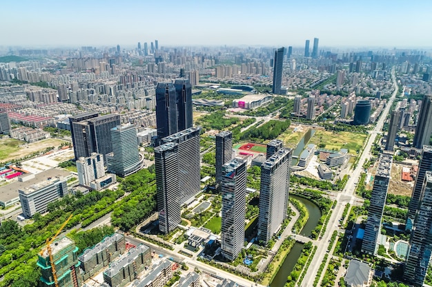 a bird's eye view of shanghai