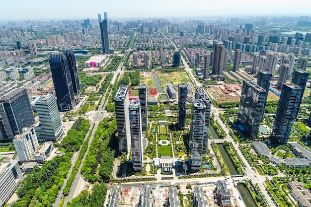 a bird's eye view of shanghai