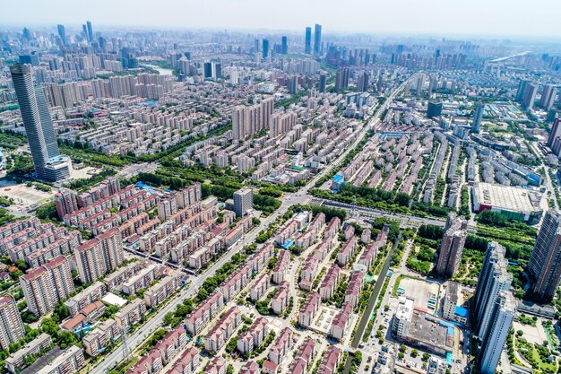 a bird's eye view of shanghai